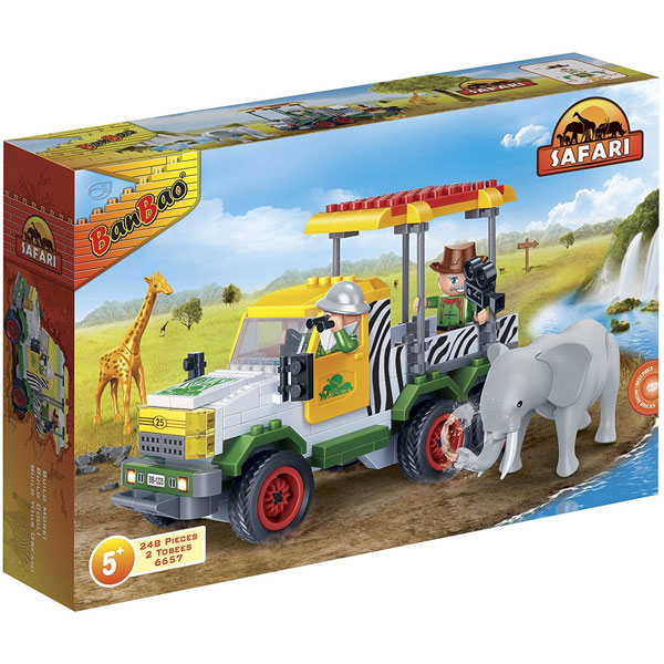 BanBao kocke Safari terenac za prevoz životinja 6657 - ODDO igračke