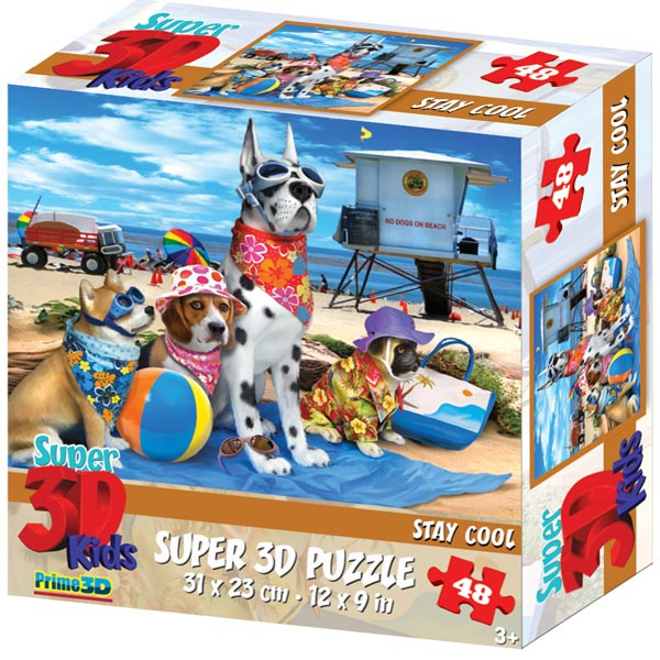 Prime 3D Super 3D puzzle Stay Cool 48 delova 31x23cm 70825 - ODDO igračke