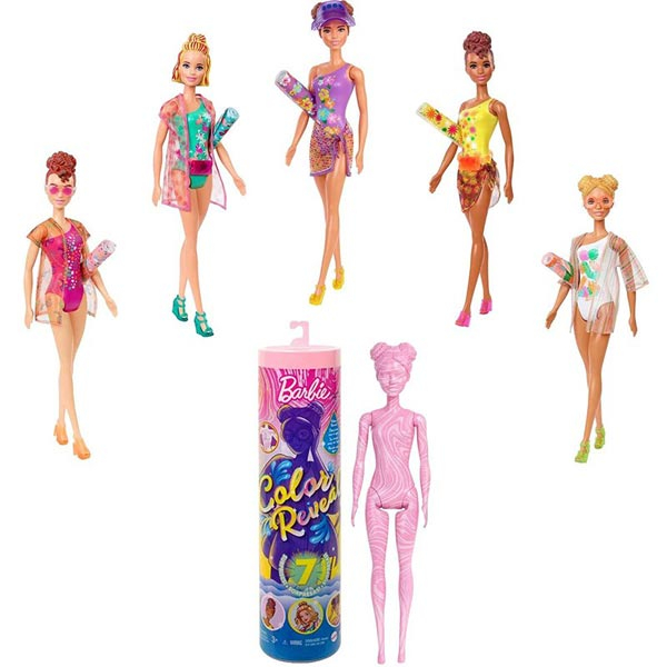 Barbie lutka Color Reveal Beach GTR95 - ODDO igračke