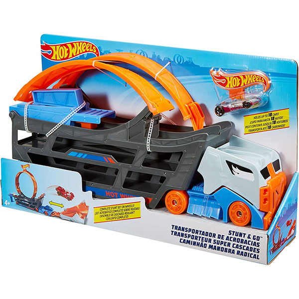 Hot Wheels Stunt N Go Truck sa stazom Multi-Colour Igračka za Decu GCK38 - ODDO igračke