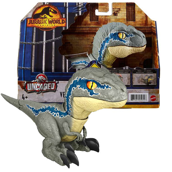 Jurassic World dinosaurus figura Dominion Uncaged Rowdy Roars Velociraptor Beta GWY55 - ODDO igračke