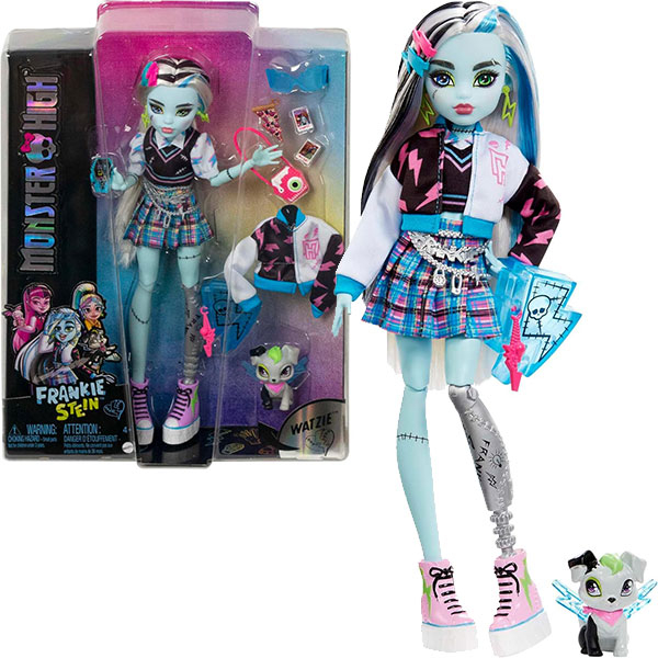 Monster High lutka Frankie Stein sa dodacima i psom HHK53 - ODDO igračke