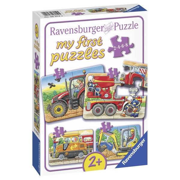 Ravensburger puzzle (slagalice) Moje  prve puzle, mašine RA06954 - ODDO igračke
