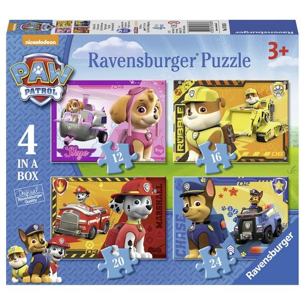 Ravensburger puzzle (slagalice) Paw patrol 4 u 1 RA07033 - ODDO igračke