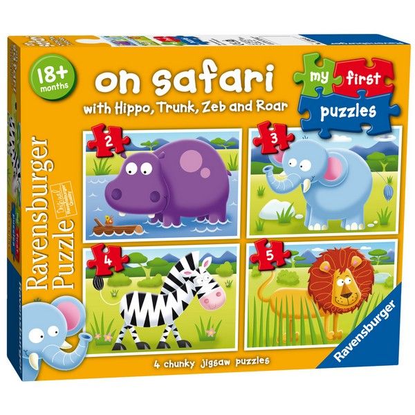 Ravensburger puzzle (slagalice) Moje prve puzle 4 u 1 Safari RA07301 - ODDO igračke