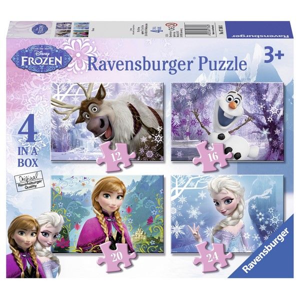 Ravensburger puzzle (slagalice) - Frozen, 4 u 1 RA07360 - ODDO igračke