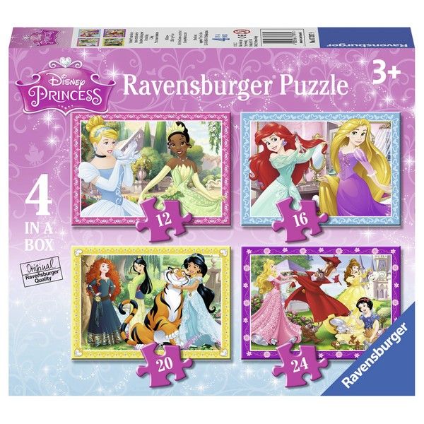 Ravensburger puzzle (slagalice) Diznijeve princeze 4 u 1 RA07397 - ODDO igračke