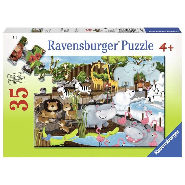 Ravensburger puzzle (slagalice) - Slatke zivotinje u zoo vrtu RA08778 - ODDO igračke