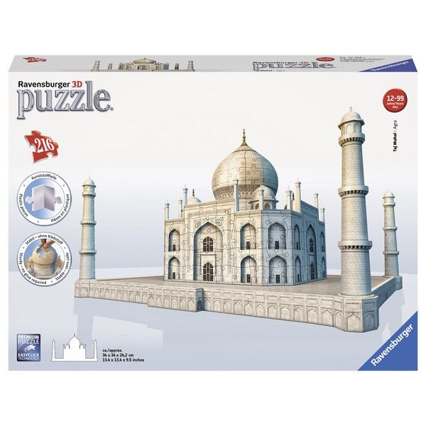 Ravensburger 3D puzzle (slagalice) Tadž Mahal RA12564 - ODDO igračke