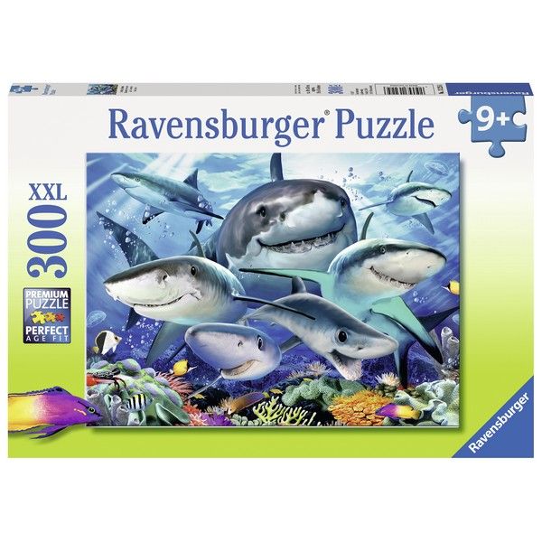 Ravensburger puzzle (slagalice) 300XXL Nasmejane ajkule RA13225 - ODDO igračke