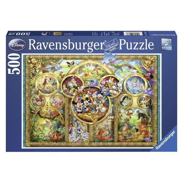 Ravensburger puzzle (slagalice) 500pcs Dizni porodica u zlatu RA14183 - ODDO igračke