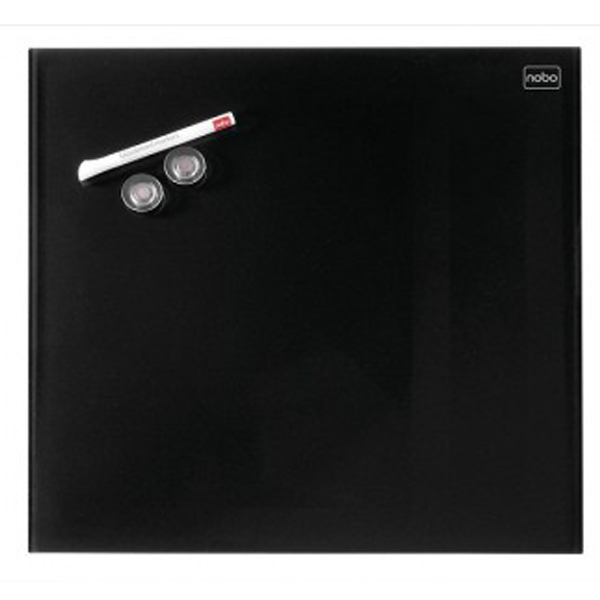 Tabla magnetna 30X30cm staklena Diamond Nobo 1903950 crna - ODDO igračke