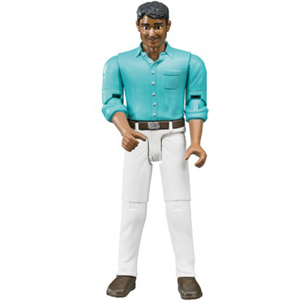 Figura čovek, beli jeans Bruder 600037 - ODDO igračke