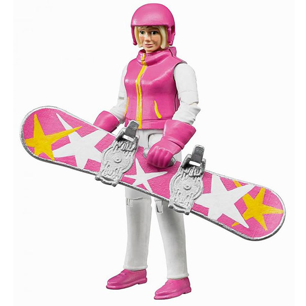 Figura žena na snowboard-u Bruder 604202 - ODDO igračke