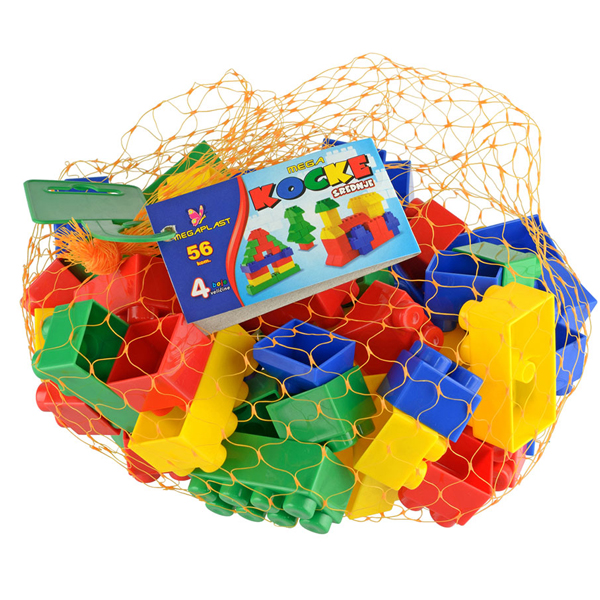 Megaplast Mega kocke S mreža 56pcs 3950933 - ODDO igračke