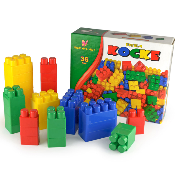 Megaplast kocke 36pcs kutija 3950858 - ODDO igračke