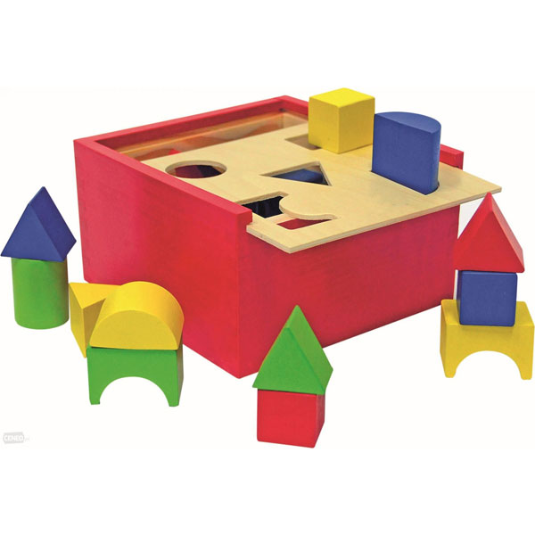 Woody Drvena Kutija Pogodi oblik 90001 - ODDO igračke