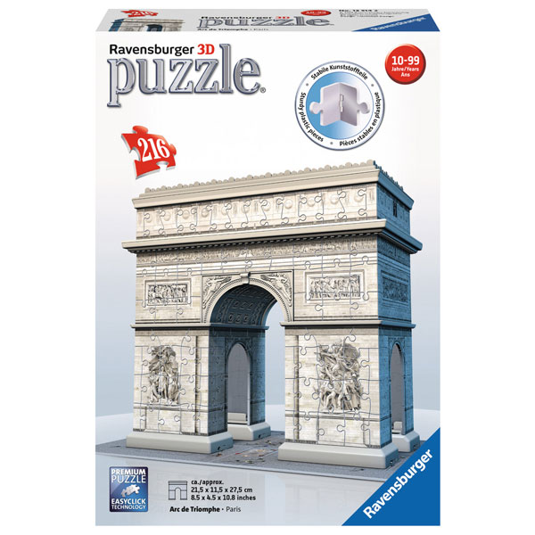 Ravensburger 3D puzzle (slagalice) Triumfalna kapija u Parizu RA12514 - ODDO igračke