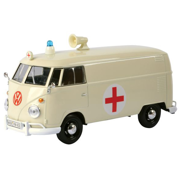Metalni auto Motor Max Kombi Volkswagen Delivery Van Ambulance 1:24 25/79565 - ODDO igračke