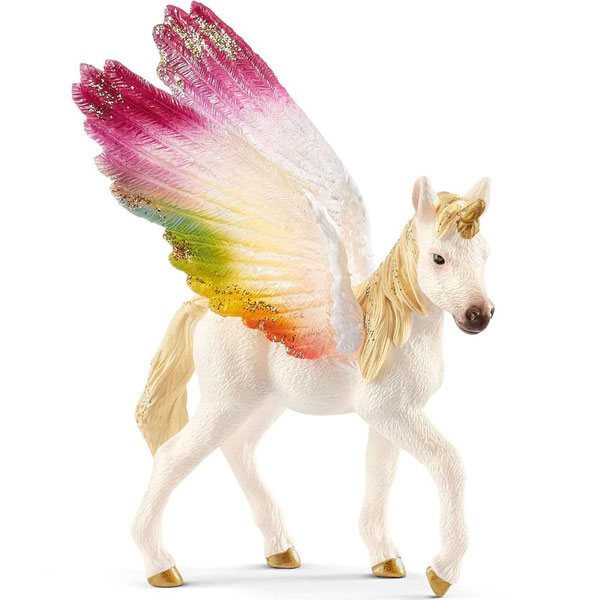Schleich Bayala figura Pegaz sa krilima duginih boja ždrebe 70577 - ODDO igračke