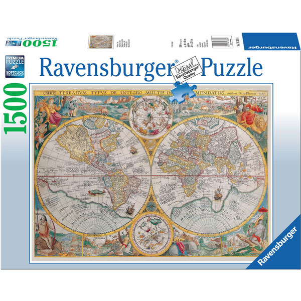 Ravensburger puzzle (slagalice) Istorijska mapa 1500pcs RA16381 - ODDO igračke
