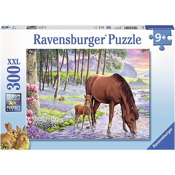Ravensburger puzzle (slagalice) XXL 300pcs Konji Serene Sunset RA13242 - ODDO igračke