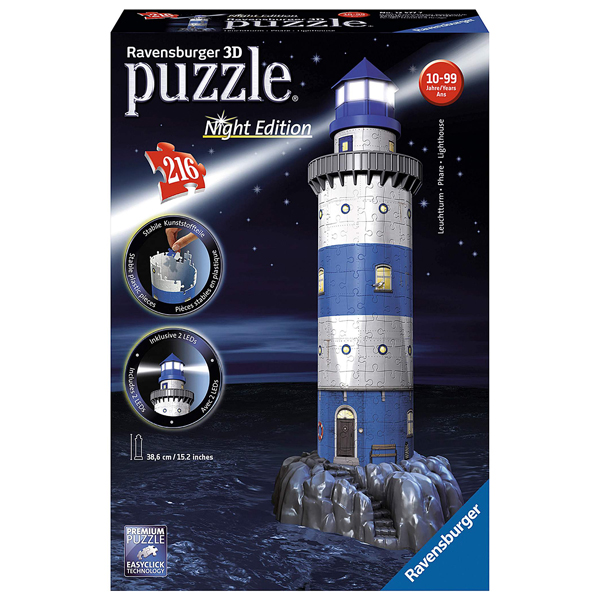 Ravensburger 3D puzzle (slagalice) Night Edition - Svetionik RA12577  - ODDO igračke