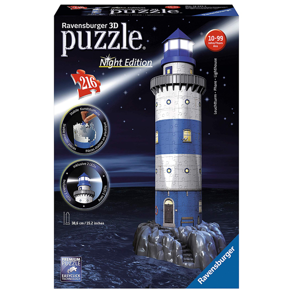 Ravensburger 3D puzzle (slagalice) Night Edition - Svetionik RA12577 - ODDO igračke