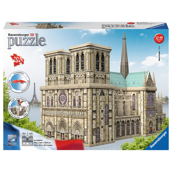 Ravensburger 3D puzzle (slagalice) - Notre Dame RA12523  - ODDO igračke