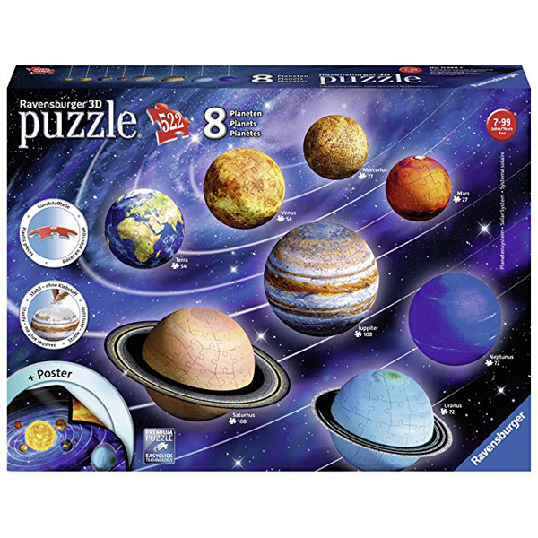 Ravensburger 3D puzzle (slagalice) - Solarni sitem RA11668  - ODDO igračke