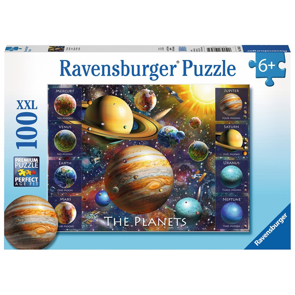 Ravensburger puzzle (slagalice) 100pcs Planete RA10853  - ODDO igračke