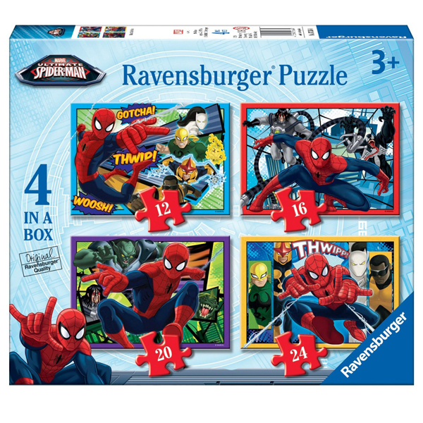 Ravensburger puzzle (slagalice) 4u1- Spajdermen RA07363 - ODDO igračke