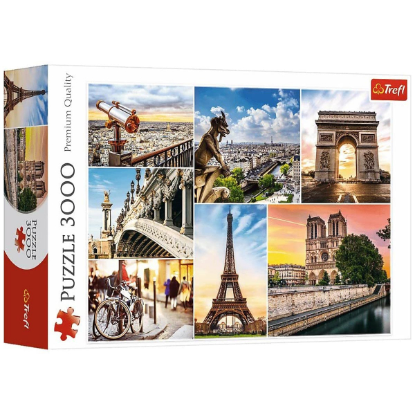 Trefl Puzzle 3000 pcs Magic Of Paris Collage 33065 - ODDO igračke