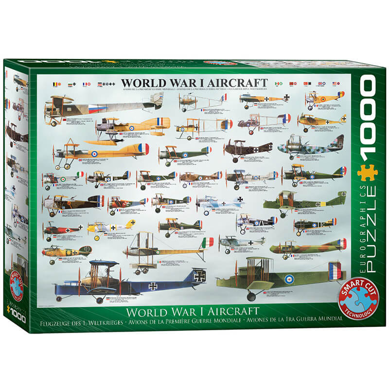 Eurographics World War I Aircraft 1000-Piece Puzzle 6000-0087 - ODDO igračke