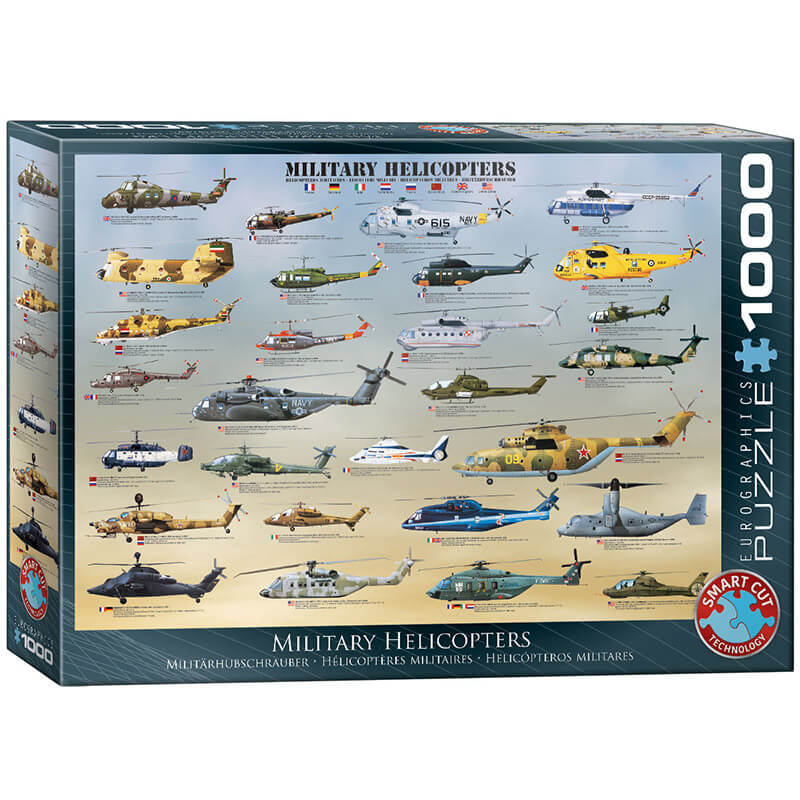 Eurographics Military Helicopters 1000-Piece Puzzle 6000-0088 - ODDO igračke
