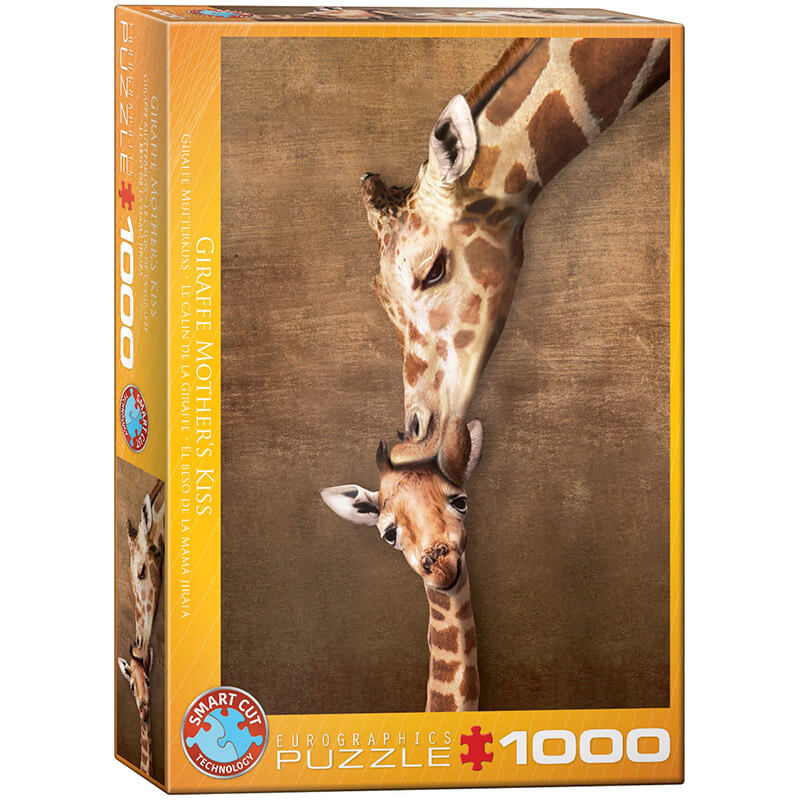 Eurographics Animals Giraffe Mother Kiss 1000-Piece Puzzle 6000-0301 - ODDO igračke