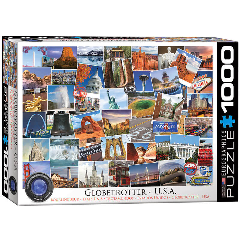 Eurographics Globetrotter USA 1000-Pieces Puzzle 6000-0750 - ODDO igračke