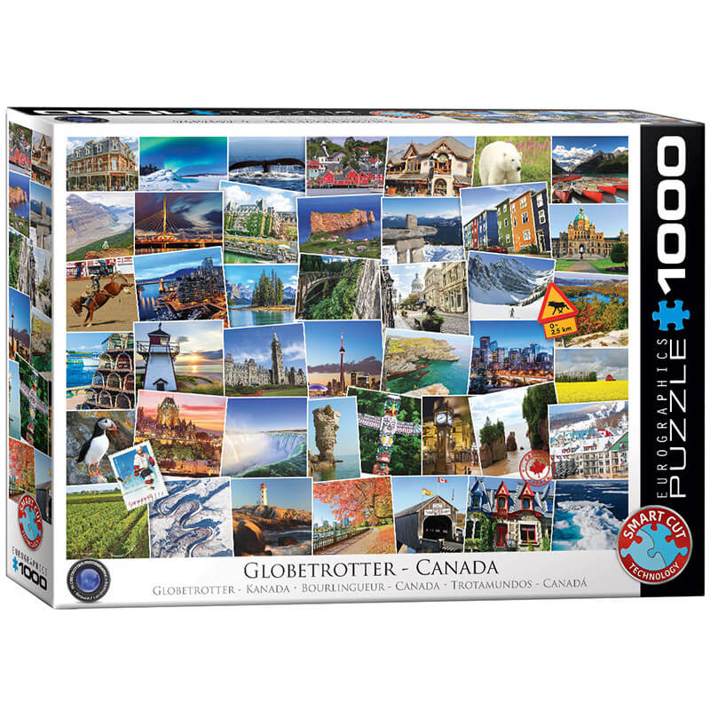 Eurographics Globetrotter Canada 1000-Pieces Puzzle 6000-0780 - ODDO igračke