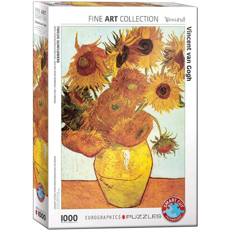 Eurographics Vincent van Gogh Twelve Sunflowers 1000-Piece Puzzle 6000-3688 - ODDO igračke