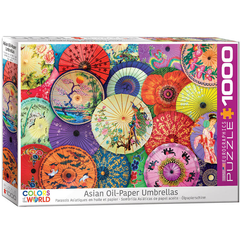 Eurographics Asian Oil Paper Umbrellas 1000-Piece Puzzle 6000-5317 - ODDO igračke