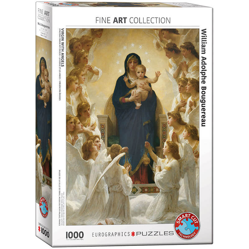 Eurographics William Adolphe Bouguereau Virgin with Angels 1000-Pieces Puzzle 7064 - ODDO igračke