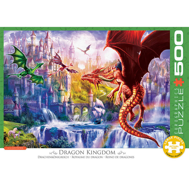 Eurographics Dragon Kingdom 500-Piece Puzzle 6500-5362 - ODDO igračke