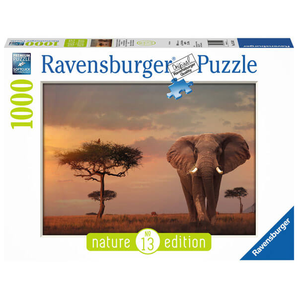 Ravensburger puzzle (slagalice) - 1000 pcs Nature Elefant in Masai Mara 1000pcs RA15159 - ODDO igračke