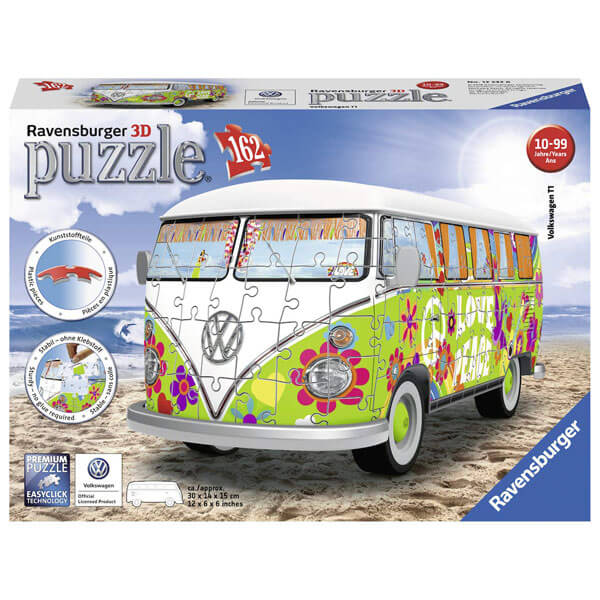 Ravensburger 3D puzzle (slagalice) VW Bus T1 u Hipi stilu RA12532 - ODDO igračke