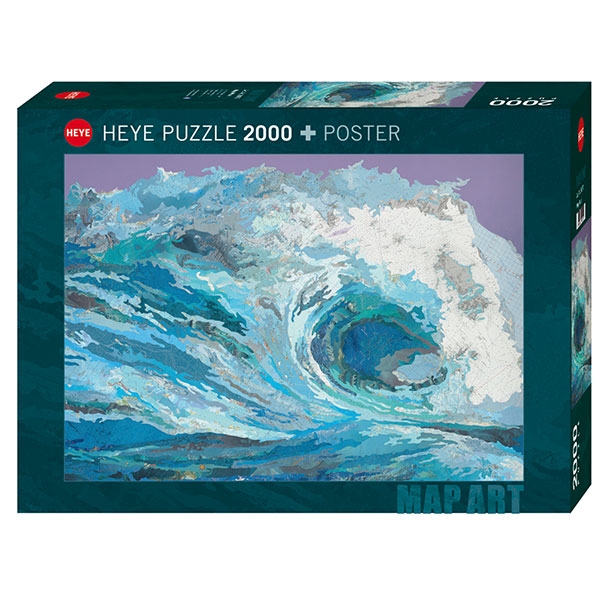 Heye puzzle 2000 pcs Map Art Map Wave 29872 - ODDO igračke