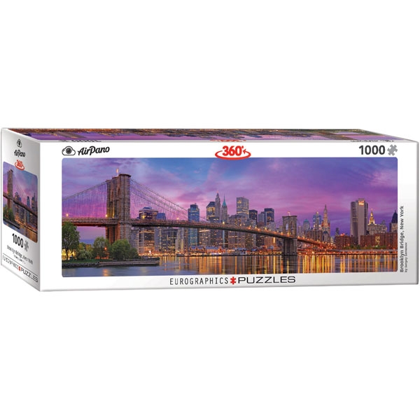 Eurographics 360 Brooklyn Bridge New York 1000-Piece Puzzle 6010-5301 - ODDO igračke