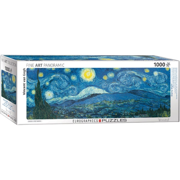 Eurographics Panoramic Fine Art Starry Night by van Gogh 1000-Piece Puzzle - ODDO igračke