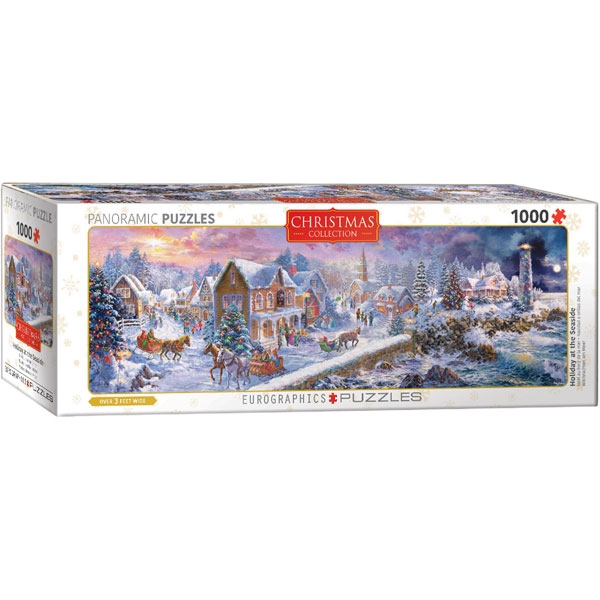 Eurographics Panoramic Holiday Seaside 1000-Piece Puzzle 6010-5318 - ODDO igračke