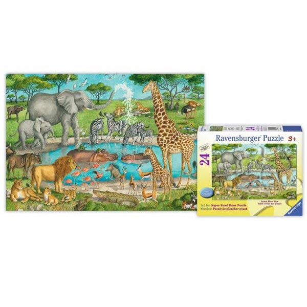 Ravensburger podne puzzle (slagalice) divlje životinje na pojilu RA05542 - ODDO igračke