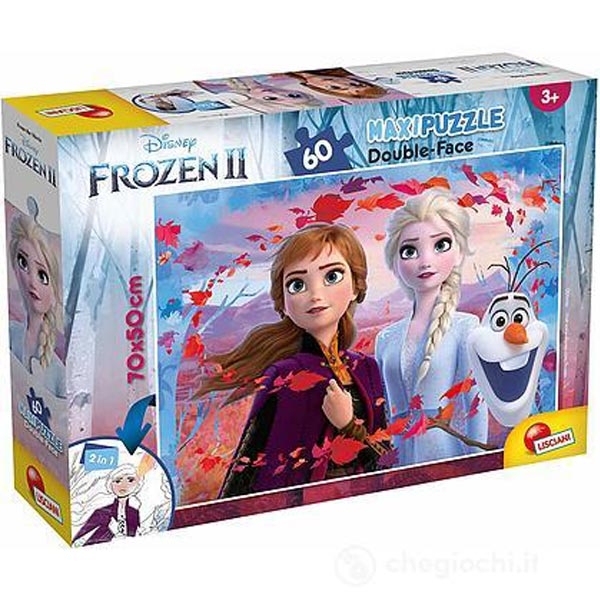 Slagalica Lisciani 60pcs Maxi Frozen II 2u1 složi i oboji 72286 - ODDO igračke